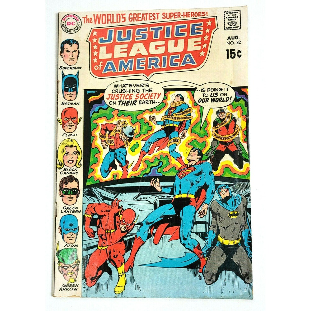 JUSTICE LEAGUE OF AMERICA #‎ 82 - (1970) JUSTICE SOCIETY APP